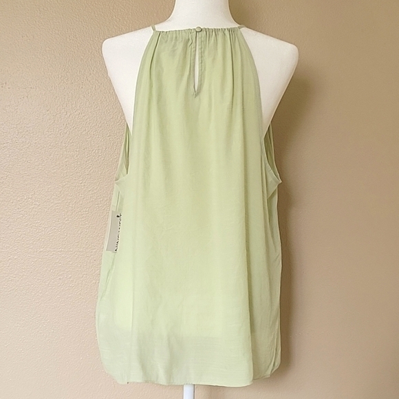 Nine West Womens Dalton Mint High Neck Keyhole Tank - Size XL - Picture 4 of 8